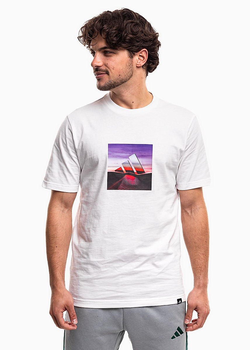 Herren T-Shirt adidas Summer Heat Graphic weiß JZ7545