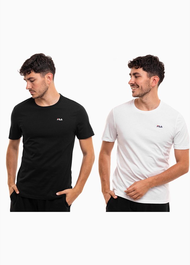 Fila Herren T-Shirt Set Brod 2pcs FAM0083 13005 Fila Herren T-Shirt Set Brod 2pcs FAM0083 13005