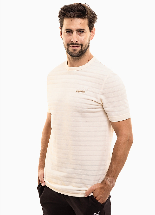 PUMA Herren T-Shirt Ess Elevated Structured Tee 684722 99 PUMA Herren T-Shirt Ess Elevated Structured Tee 684722 99
