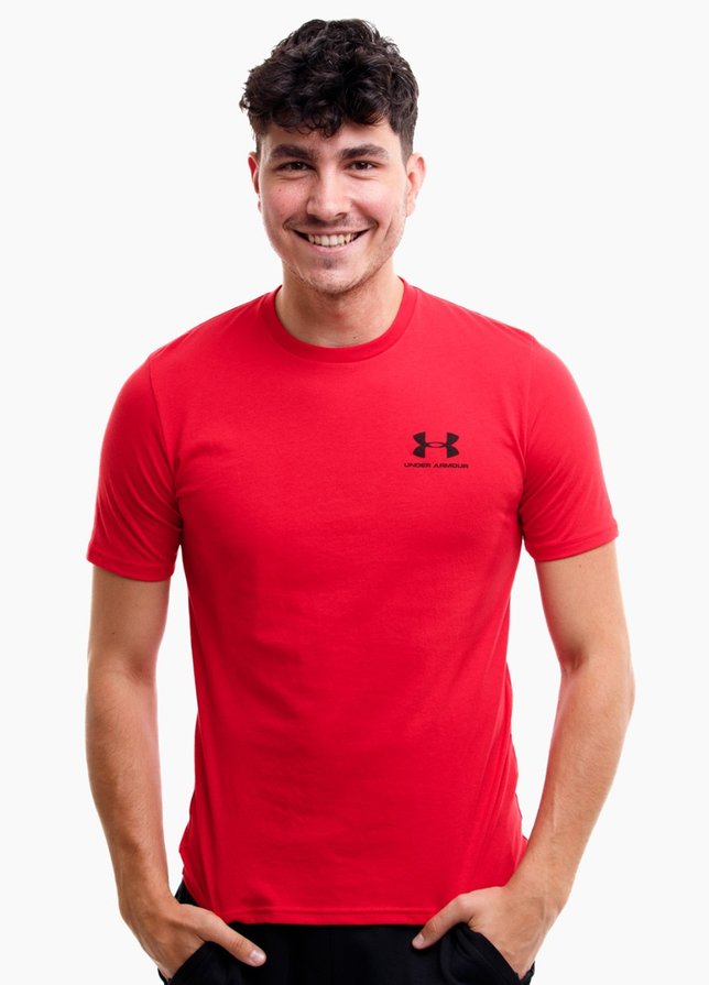Under Armour Herren T-Shirt Sportstyle Left Chest SS 1326799 600 Under Armour Herren T-Shirt Sportstyle Left Chest SS 1326799 600