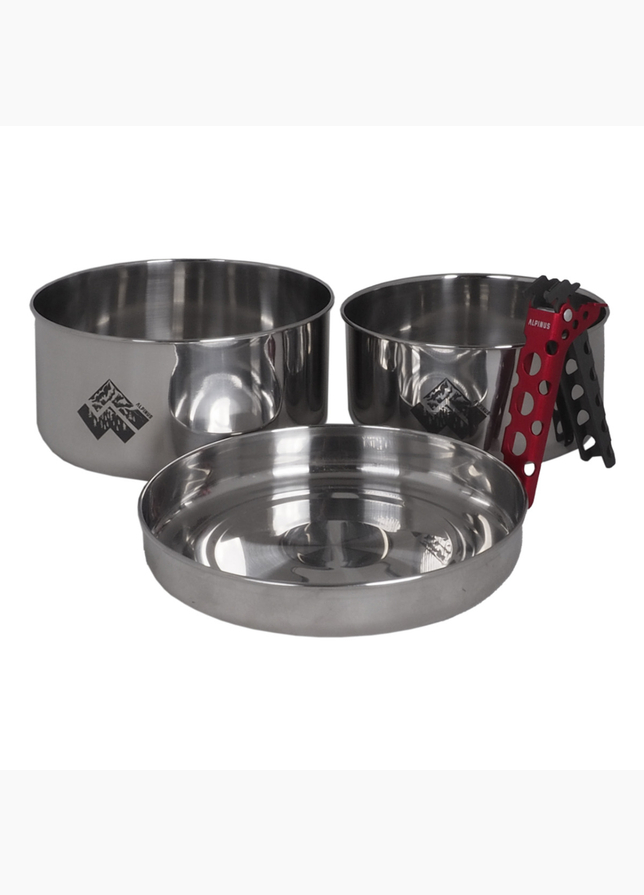 Alpinus Camping Kochgeschirr Set Jukatan DE11144 Alpinus Camping Kochgeschirr Set Jukatan DE11144