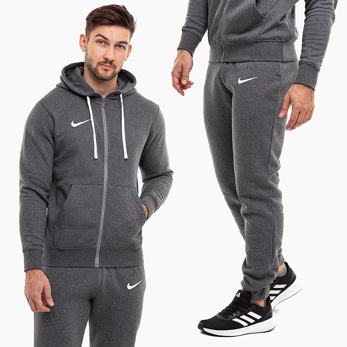 Nike Herren Trainingsanzug Park 20 Full Zip Hoodie CW6887 071 / CW6907 071