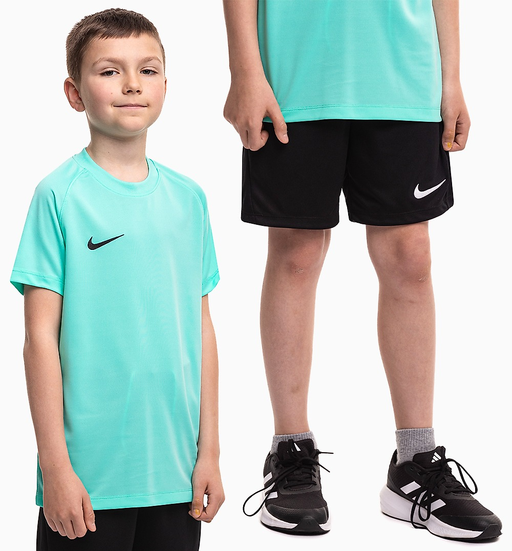 Nike Kinder Sportset T-Shirt Shorts Dri Fit Park VIII HV8182 354/BV6865 010