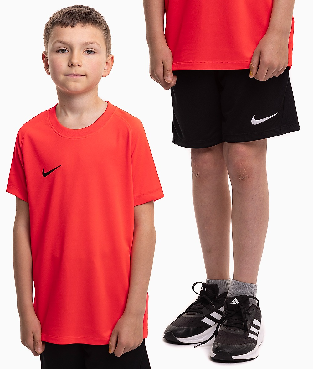 Nike Kinder Sportset T-Shirt Shorts Dri Fit Park VIII HV8182 635/BV6865 010
