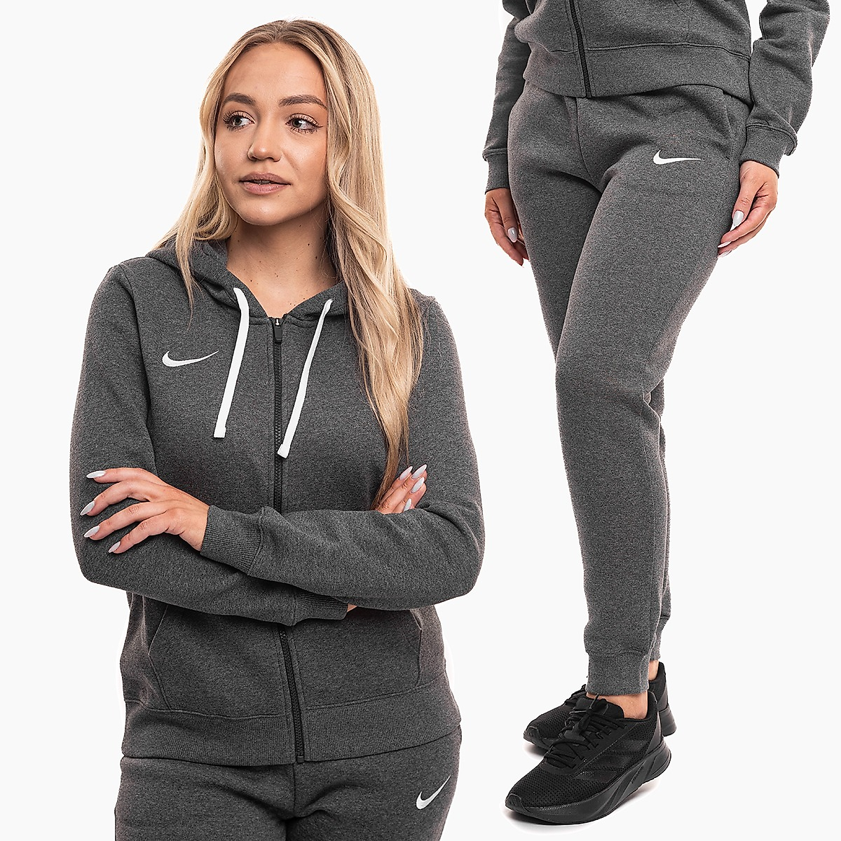 Nike Damen Trainingsanzug Park 26 Fleece Full-Zip Hoodie IB1230 071/IB1250 071