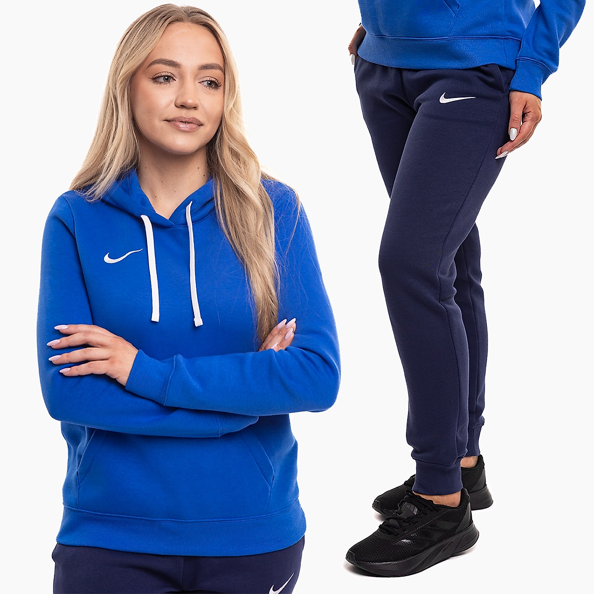Nike Damen Trainingsanzug Park 26 Fleece Hoodie IB1224 463/IB1250 410