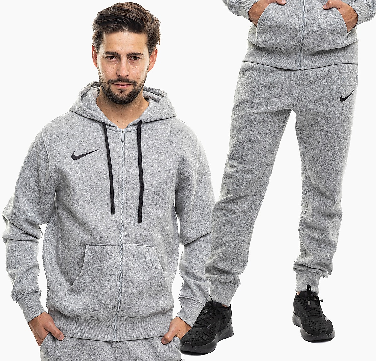 Nike Herren Trainingsanzug Park 26 Fleece Full-Zip Hoodie IB1228 063/IB1248 063
