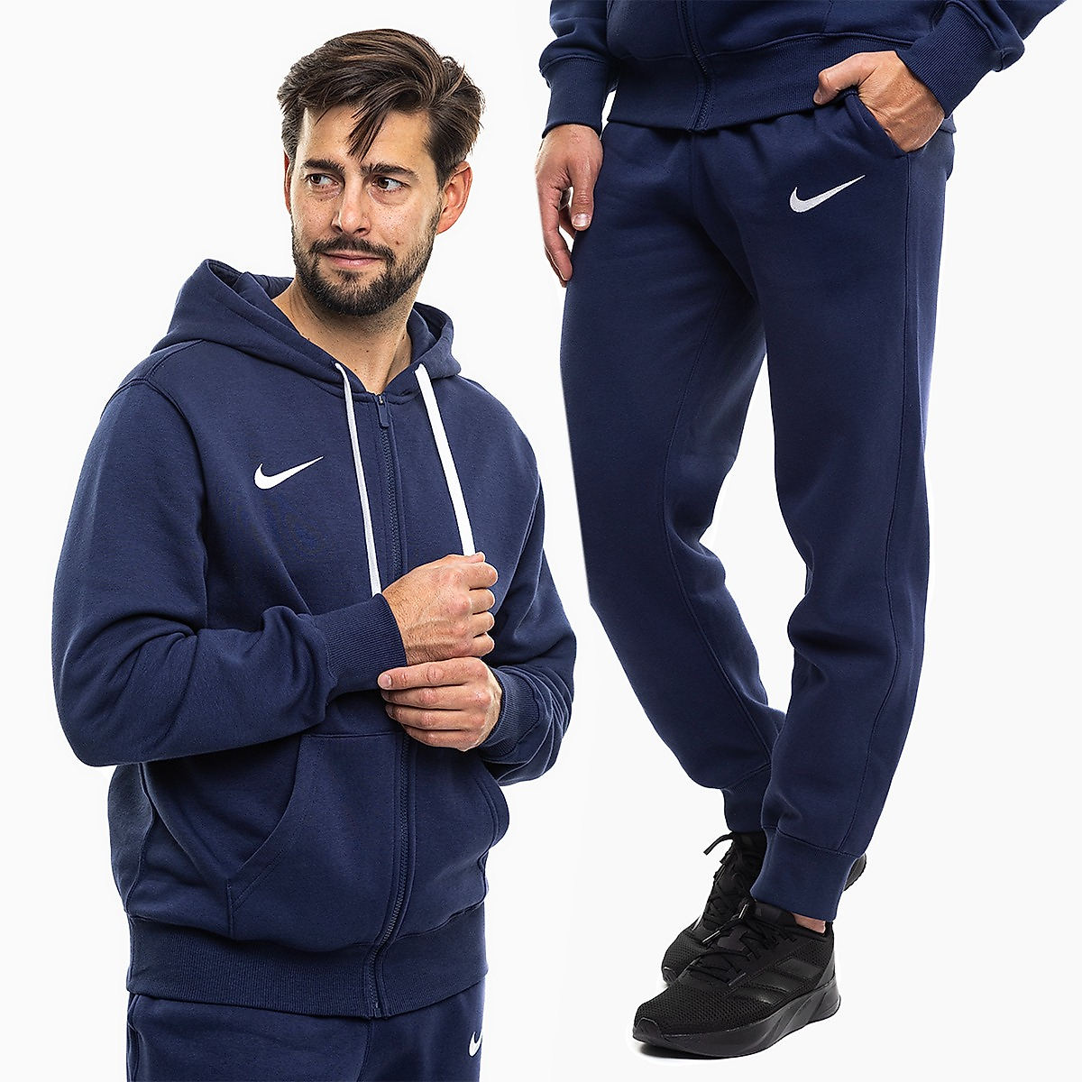 Nike Herren Trainingsanzug Park 26 Fleece Full-Zip Hoodie IB1228 410/IB1248 410