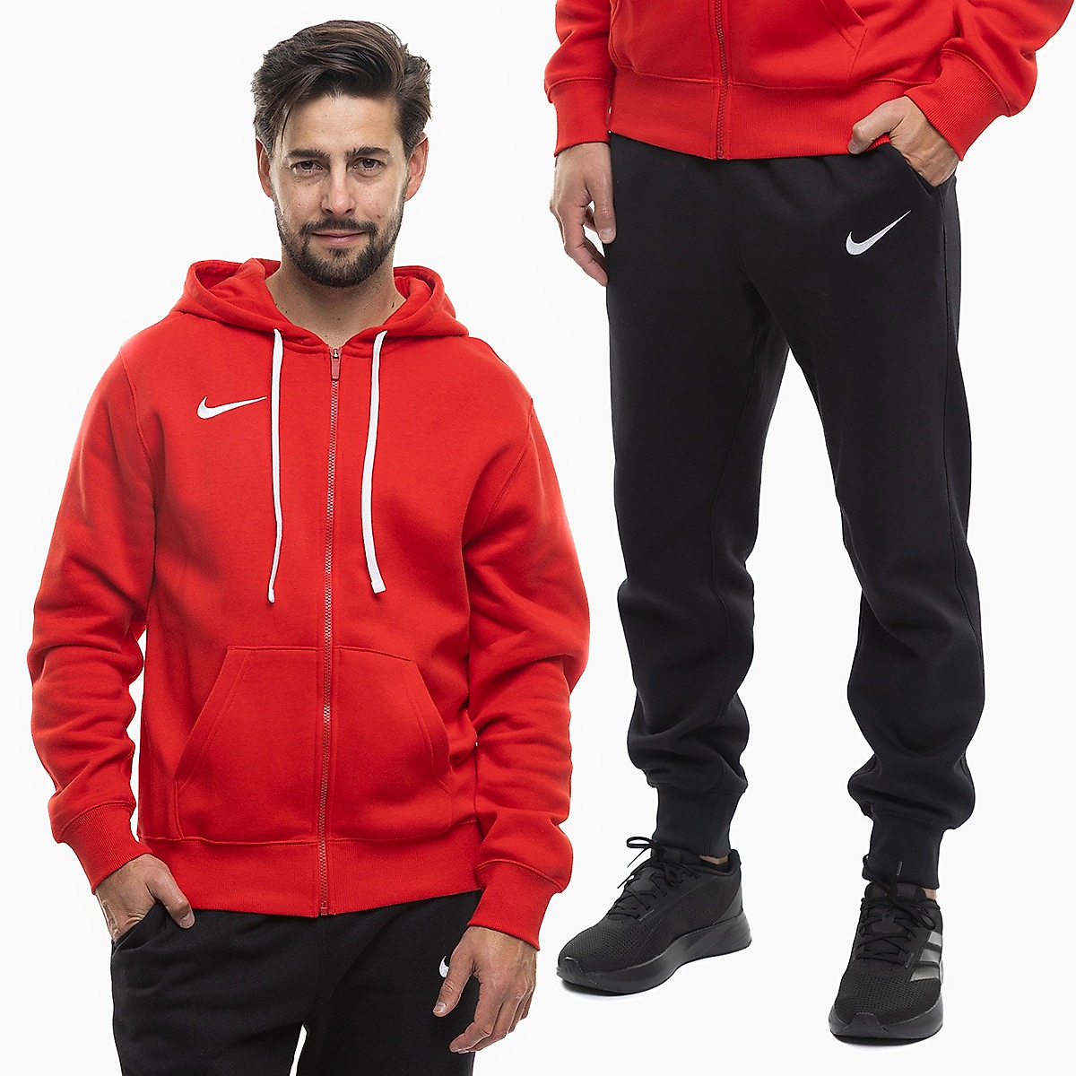 Nike Herren Trainingsanzug Park 26 Fleece Full-Zip Hoodie IB1228 657/IB1248 010