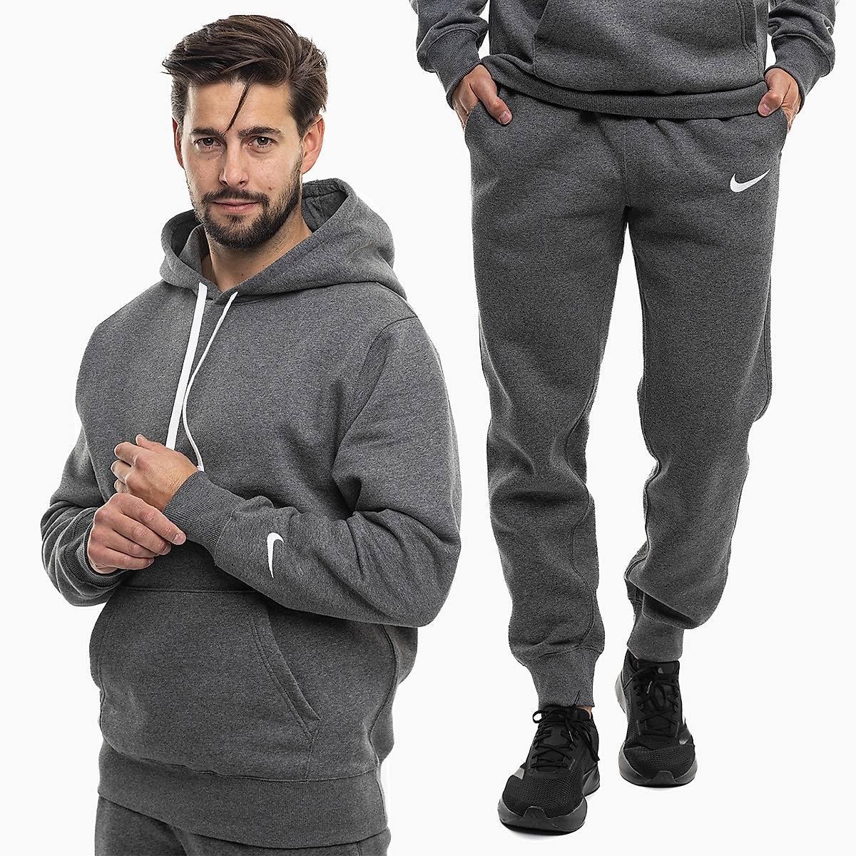 Nike Herren Trainingsanzug Park 26 Fleece Pull Over Hooded IO9035 071/IB1248 071