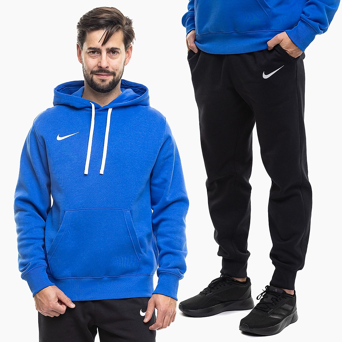 Nike Herren Trainingsanzug Park 26 Fleece Pull Over Hoodie IB1222 463/IB1248 010