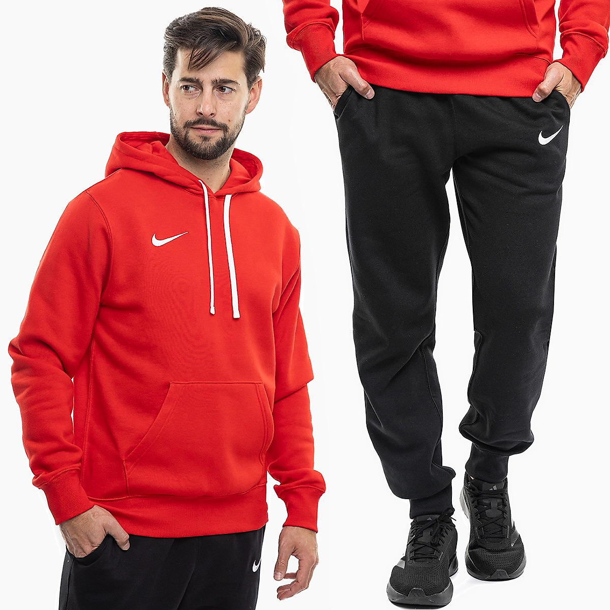 Nike Herren Trainingsanzug Park 26 Fleece Pull Over Hoodie IB1222 657/IB1248 010