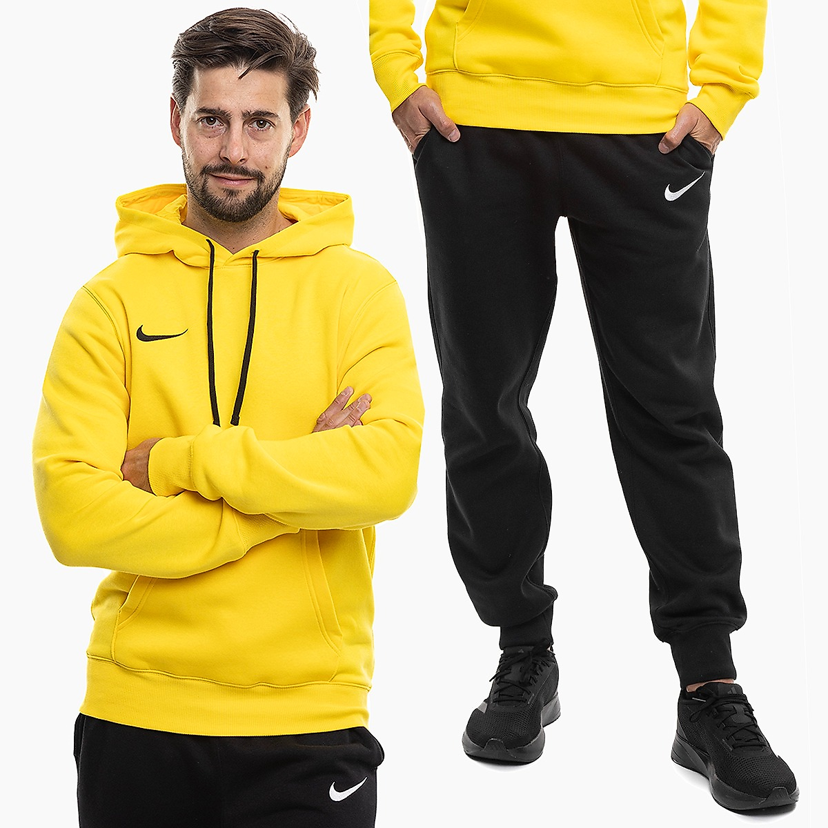 Nike Herren Trainingsanzug Park 26 Fleece Pull Over Hoodie IB1222 719/IB1248 010