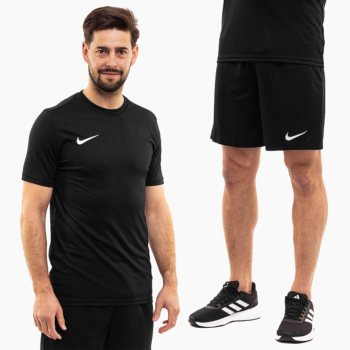 Nike Sport-Set T-shirt Kurze Hose Dry Park VII JSY SS BV6708 010/BV6855 010