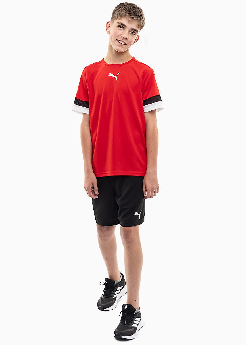 PUMA Kinder Sport-Set T-shirt Kurze Hose teamRISE Jersey Jr 704938 01/704943 04