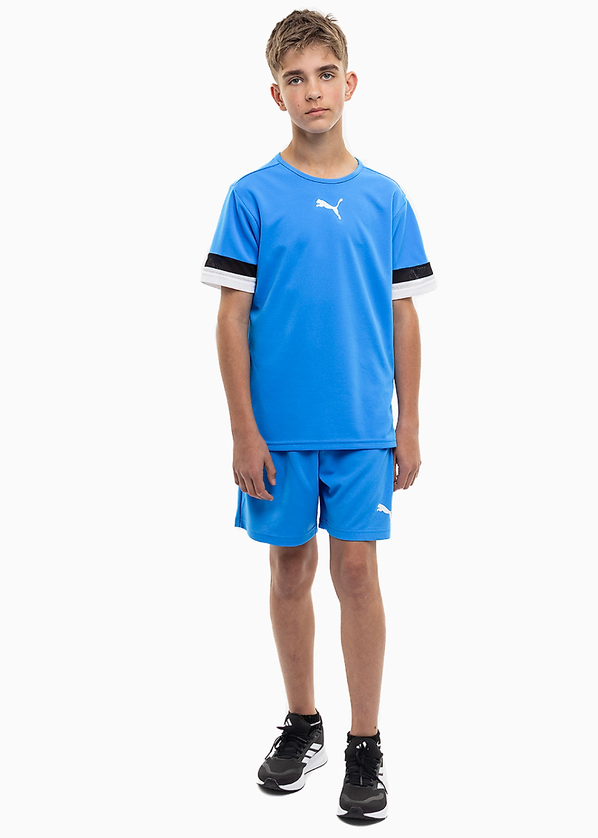 PUMA Kinder Sport-Set T-shirt Kurze Hose teamRISE Jersey Jr 704938 02/704943 02