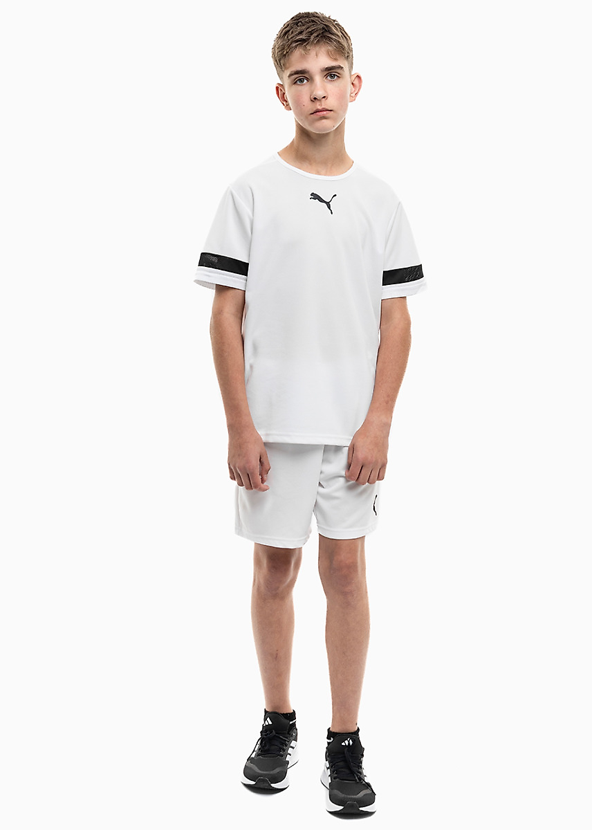 PUMA Kinder Sport-Set T-shirt Kurze Hose teamRISE Jersey Jr 704938 04/704943 03