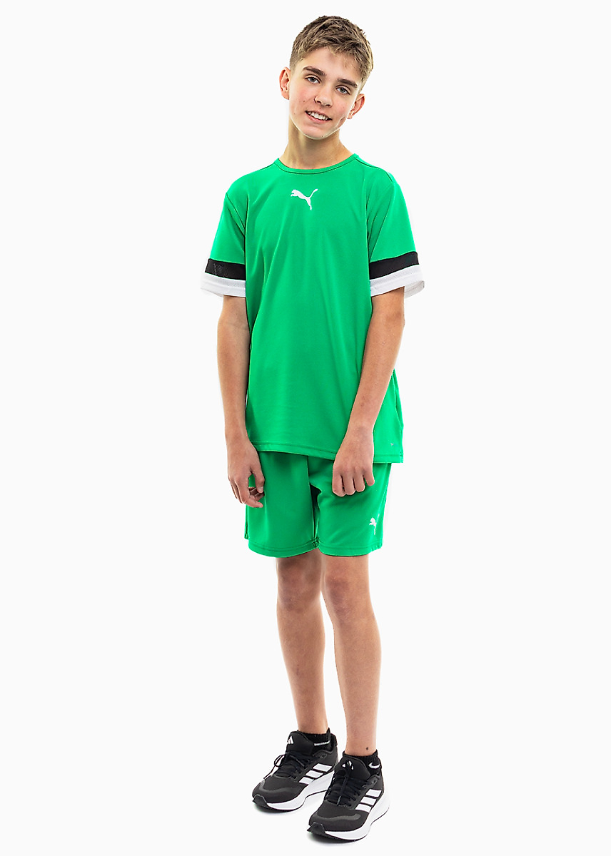 PUMA Kinder Sport-Set T-shirt Kurze Hose teamRISE Jersey Jr 704938 05/704943 05