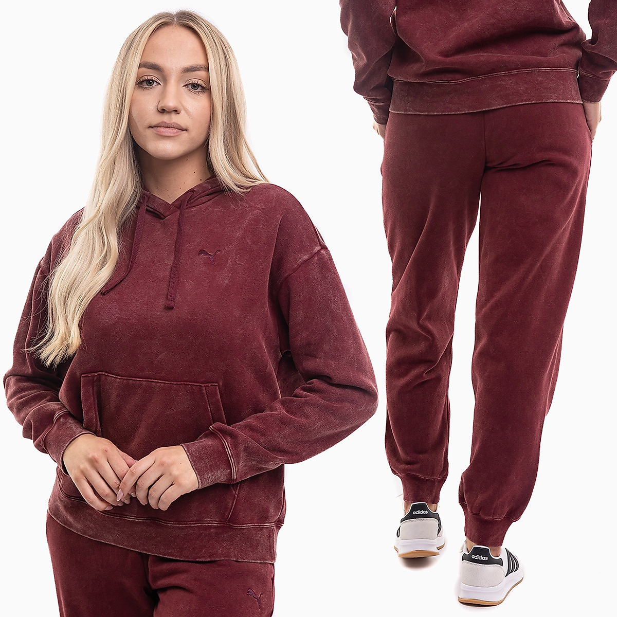 Puma Damen Set ESS Elevated Relaxed Wash 688103 96/688104 96