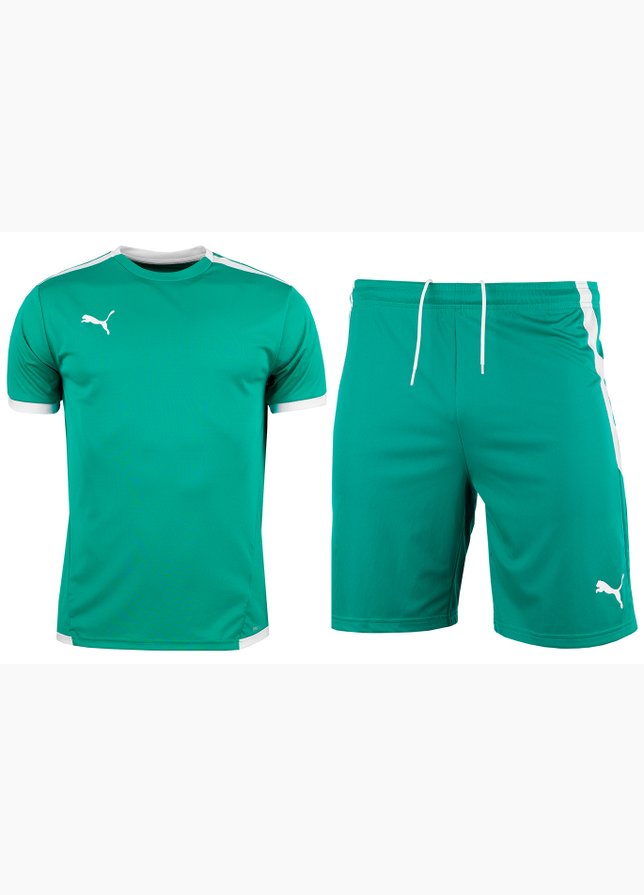 PUMA Sport-Set T-shirt Kurze Hose teamLIGA Jersey 704917 05/704924 05 PUMA Sport-Set T-shirt Kurze Hose teamLIGA Jersey 704917 05/704924 05