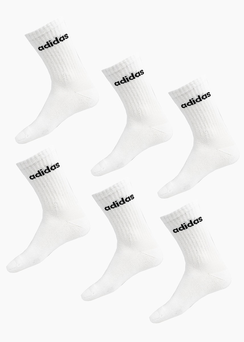 adidas Socken Linear Crew Socks Cushioned 6er Pack JL6096
