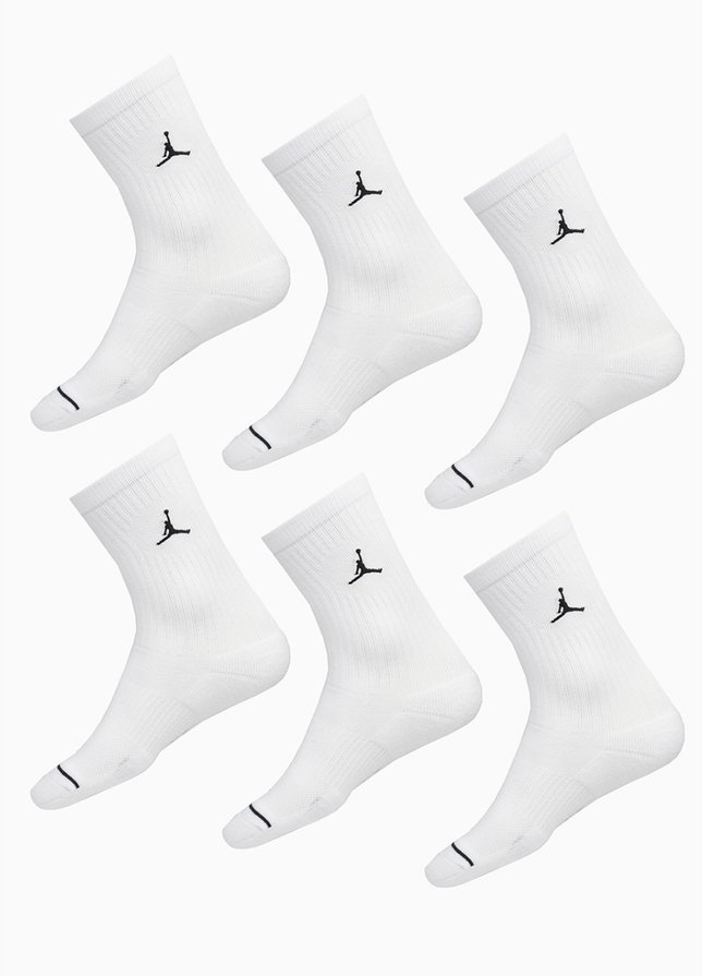 Nike Socken Jordan Everyday Cushioned Crew Socks 6-Pack HV6228 100 Nike Socken Jordan Everyday Cushioned Crew Socks 6-Pack HV6228 100