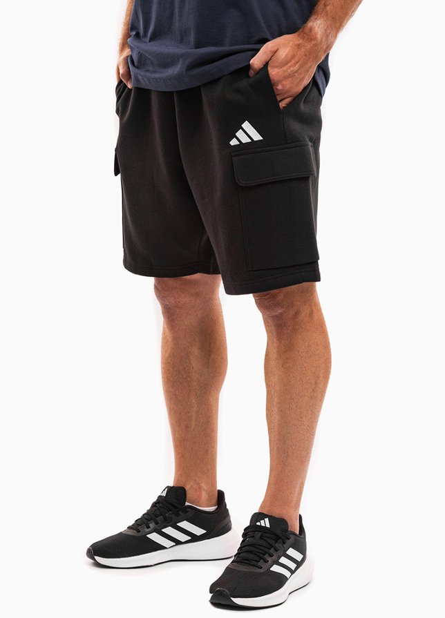 adidas Herren kurze Hose Essentials Feelcozy Fleece Cargo JE3869 adidas Herren kurze Hose Essentials Feelcozy Fleece Cargo JE3869