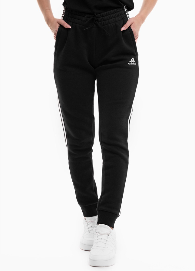 adidas Damenhose Essentials 3-Stripes Fleece Cuffed HZ5753 adidas Damenhose Essentials 3-Stripes Fleece Cuffed HZ5753