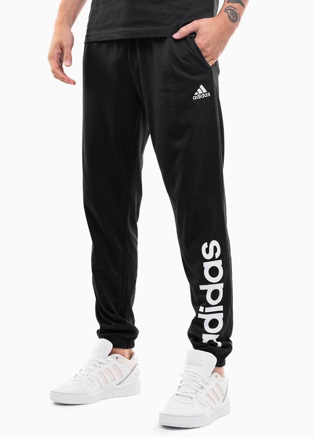 adidas Herrenhose Essentials Single Jersey Tapered Elasticized Cuff Logo IC0055 adidas Herrenhose Essentials Single Jersey Tapered Elasticized Cuff Logo IC0055