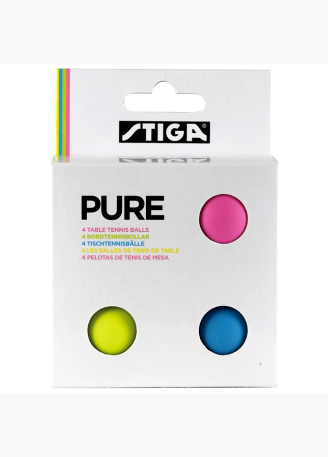 Stiga Tischtennisbälle Pure color 4p Stiga Tischtennisbälle Pure color 4p